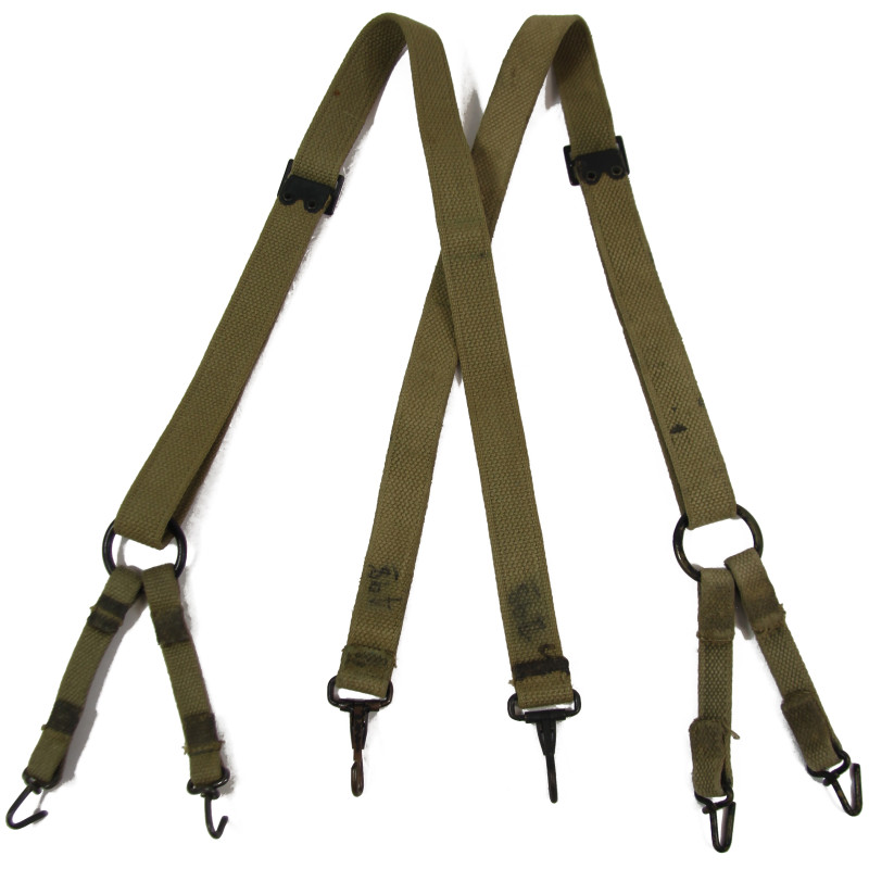 Brêlage M-1941, USMC, 1er type, Flat Buckles