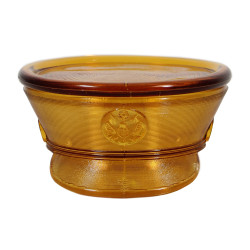 Jar, Powder, Glass, Amber, VICTORY VANITY