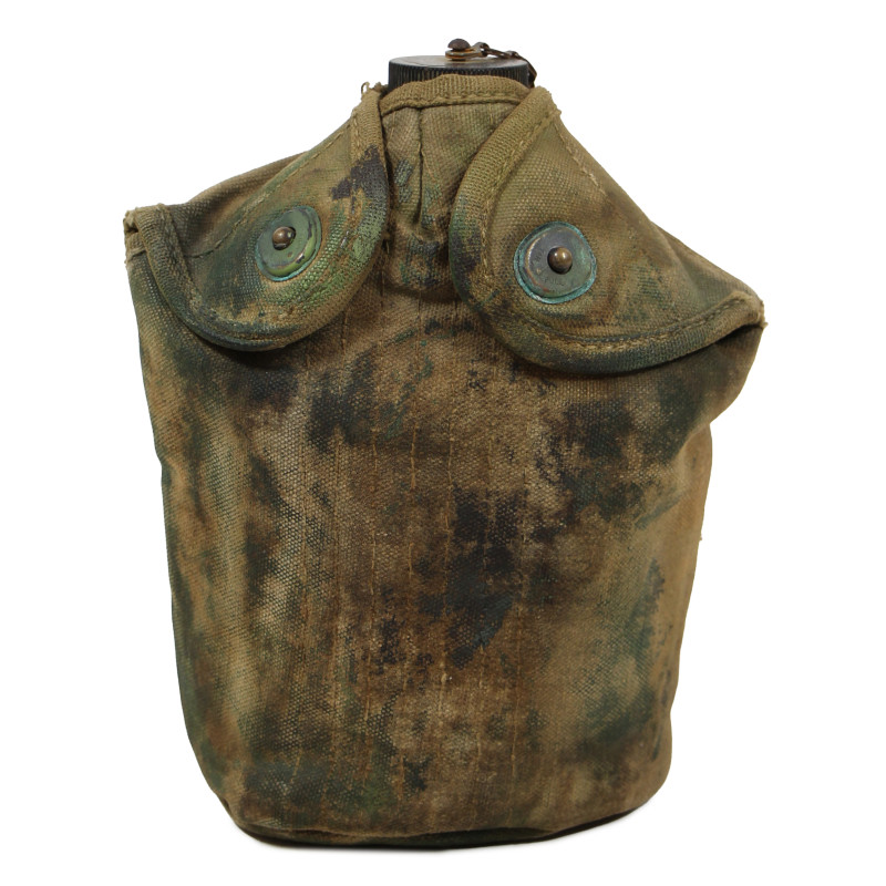 Canteen, US Army, Complete, 1943-1944, Camouflaged Cover