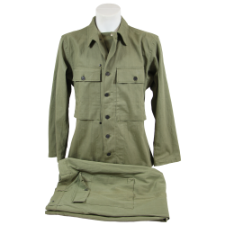 Ensemble HBT (Herringbone Twill), Special, OD, veste et pantalon, 1942