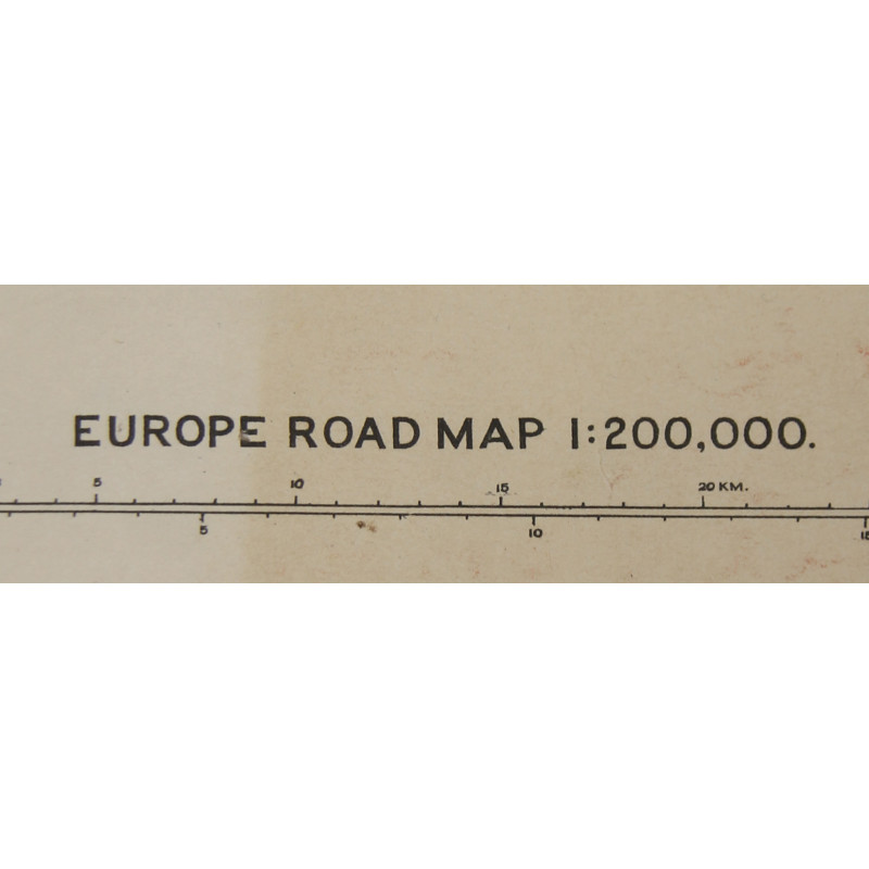 Map, CHERBOURG-ROUEN, 1941, Annoted, Utah Beach