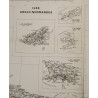 Carte, CHERBOURG-ROUEN, 1941, annotée, Utah Beach
