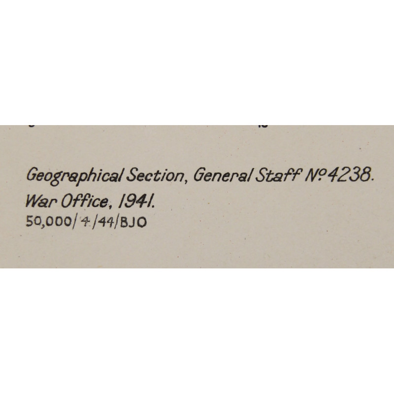 Carte, CHERBOURG-ROUEN, 1941, annotée, Utah Beach