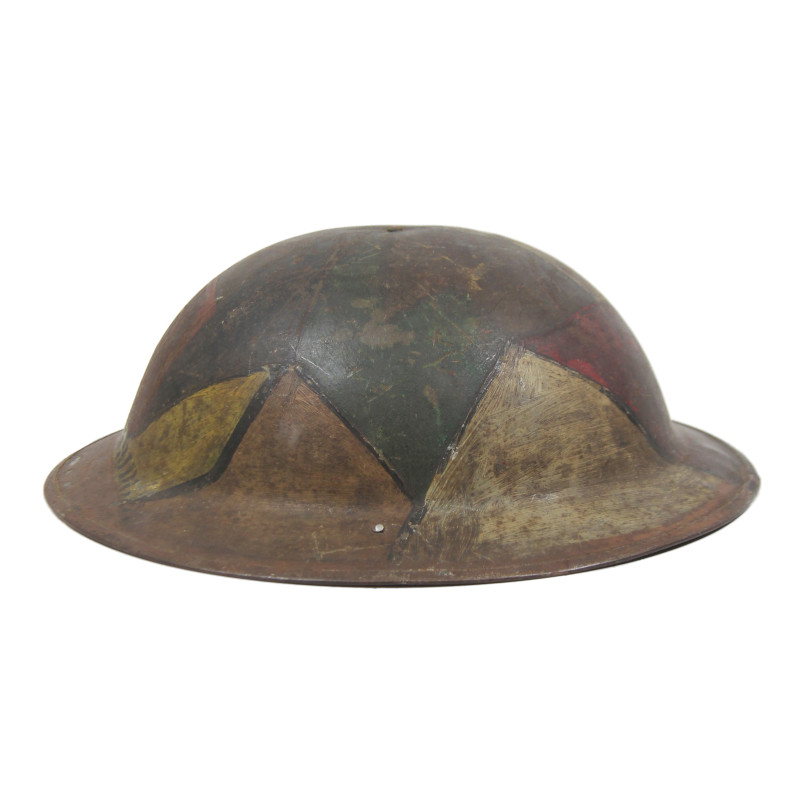 Helmet, M-1917, Camouflaged, 2nd Lt. George Ethridge, Co. A, 326th Inf. Regt., 82nd Infantry Division, AEF