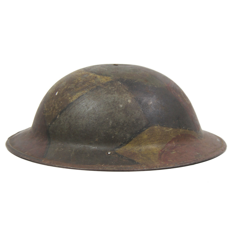 Helmet, M-1917, Camouflaged, 2nd Lt. George Ethridge, Co. A, 326th Inf. Regt., 82nd Infantry Division, AEF