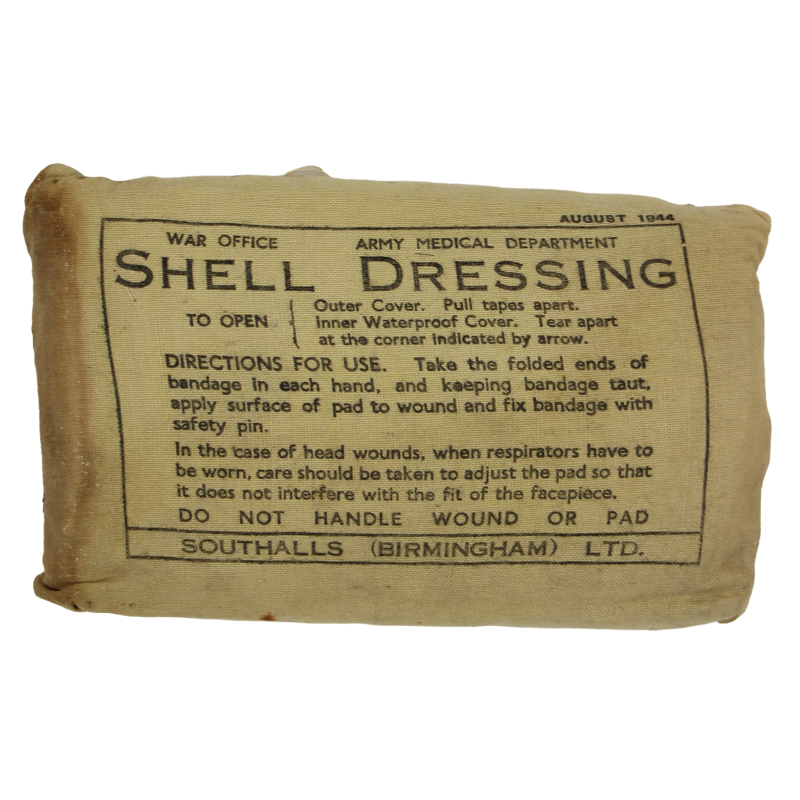 Pansement britannique, Shell Dressing, SOUTHALLS LTD., août 1944