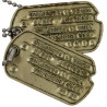 Dog Tags, T/4 Henry Sterling, 33rd Arm. Regt., 3rd Armored Division, ETO