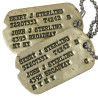 Dog Tags, T/4 Henry Sterling, 33rd Arm. Regt., 3rd Armored Division, ETO