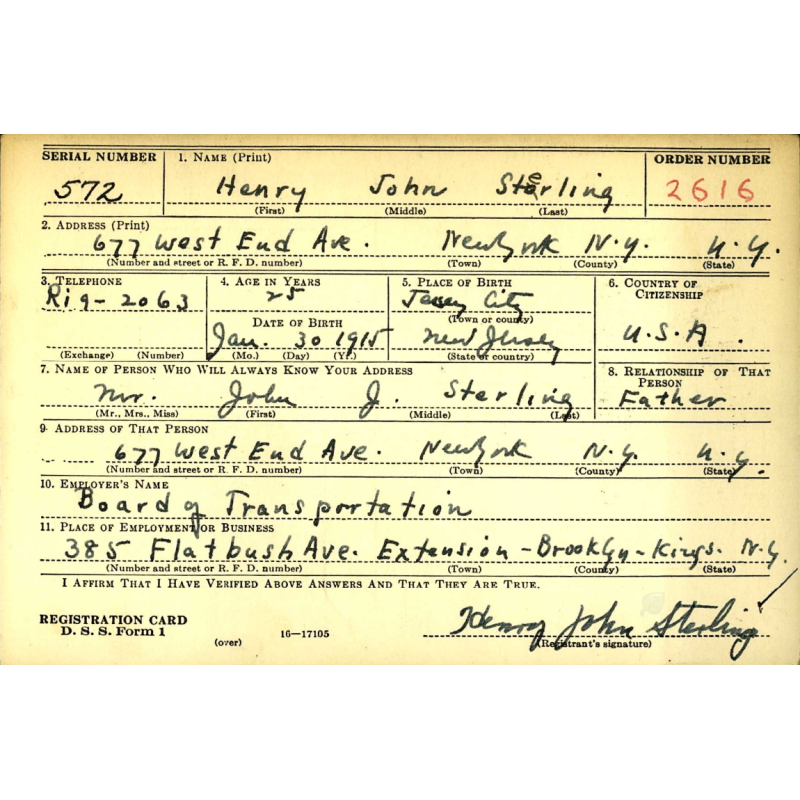 Plaques d'identité, T/4 Henry Sterling, 33rd Arm. Regt., 3rd Armored Division, ETO