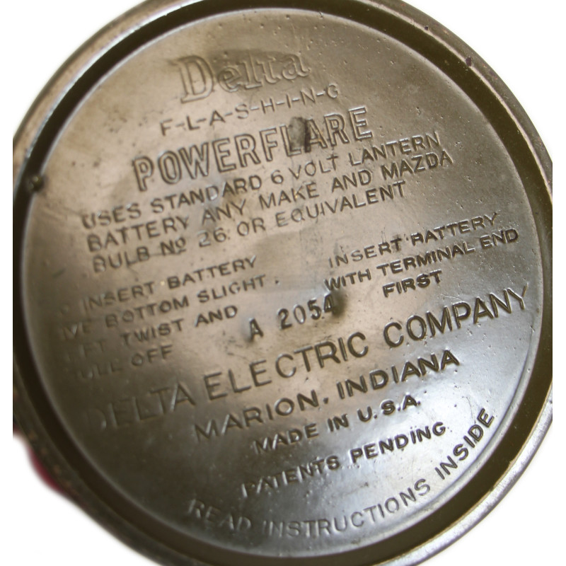 Lampe de signalisation, plage de débarquement, DELTA ELECTRIC COMPANY, avril 1944, Red Beach