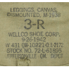 Guêtres en toile, US Army, 3R, WELLCO SHOE CORP. 1942
