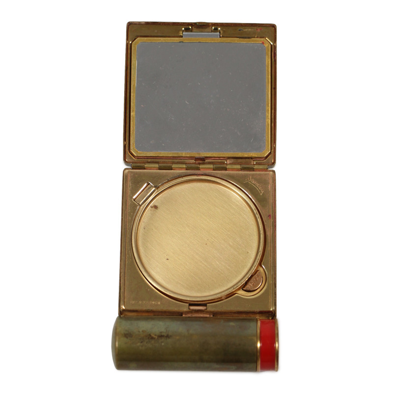 Poudrier, avec rouge à lèvres, Yardley, 1937, complet
