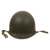 Helmet, M1, Fixed Loops, with Liner, SEAMAN PAPER CO., Green A Washers