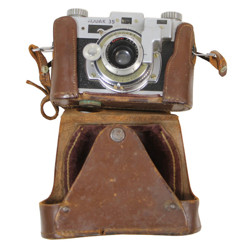 Appareil photo, Kodak 35 RF, 1941, dans son étui, RUKO