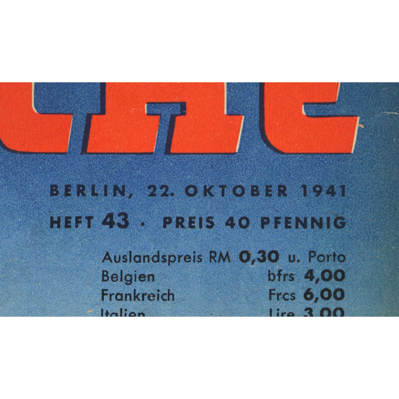 Magazine, Die Woche, October 22, 1941