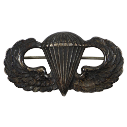Badge, Parachutist's, 'Jump Wings', US Army, Pin Back, Jack Heller