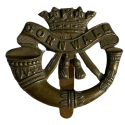 Cap Badge, The Duke of Cornwall's Light Infantry, Dunkirk & Normandy,  J.R. Gaunt B'Ham
