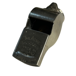 Whistle, Chrome-Plated Brass, THE ACME THUNDERER, Made in England