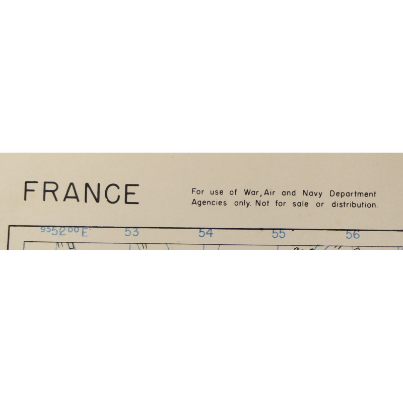 Map, Allied, TOWN PLAN OF FREJUS, France, Operation Dragoon, 1944