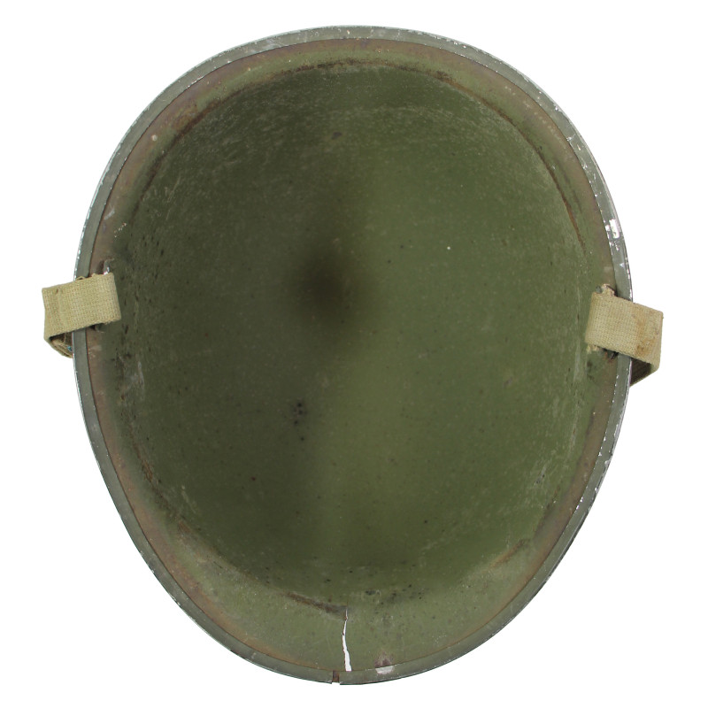 Helmet, M1, Fixed Loops, Schlueter, Ensign, US Navy, MSA Liner, Green A Washers