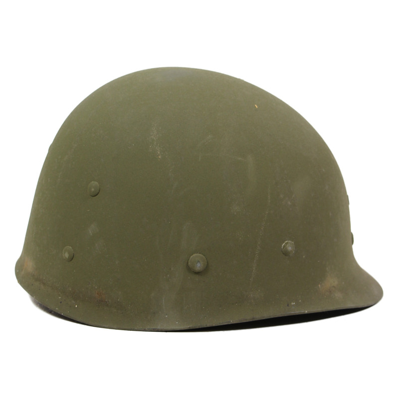 Casque M1, pattes fixes, Schlueter, Ensign, US Navy, liner MSA, A washers verts
