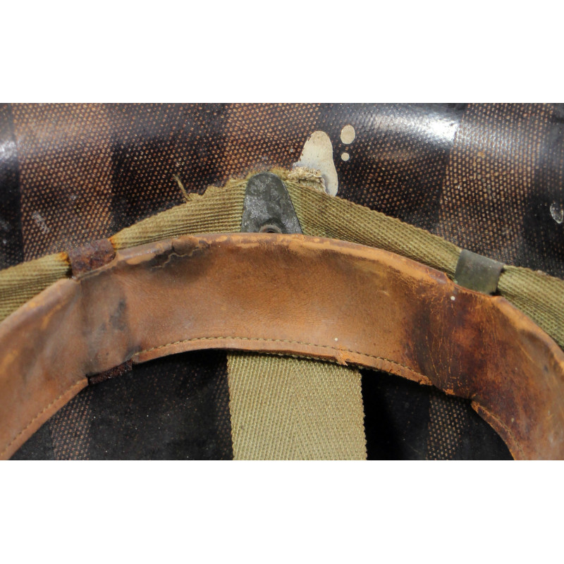 Casque M1, pattes fixes, Schlueter, Ensign, US Navy, liner MSA, A washers verts