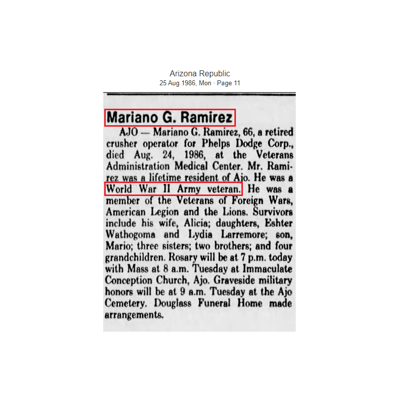 Report of Delinquency, Pfc. Mariano Ramirez, 1163rd Labor Sup. Co., Carentan, 1945