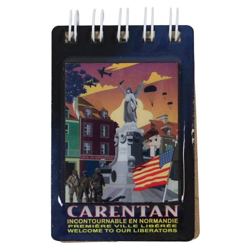 Magnet bloc note, Place de la république, Carentan