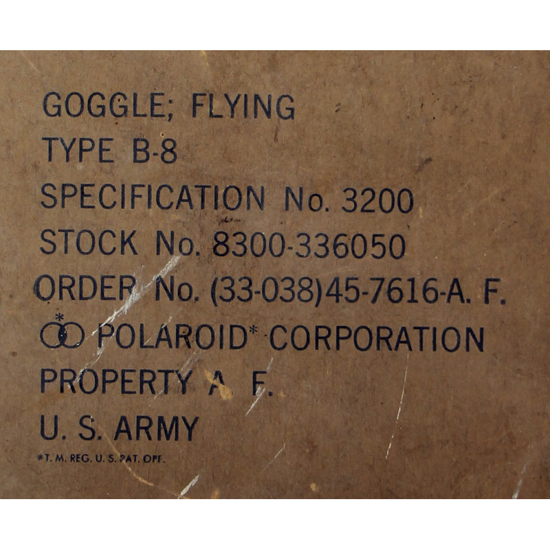 Goggles, Flying, Polaroid, Type B-8, USAAF, in Box