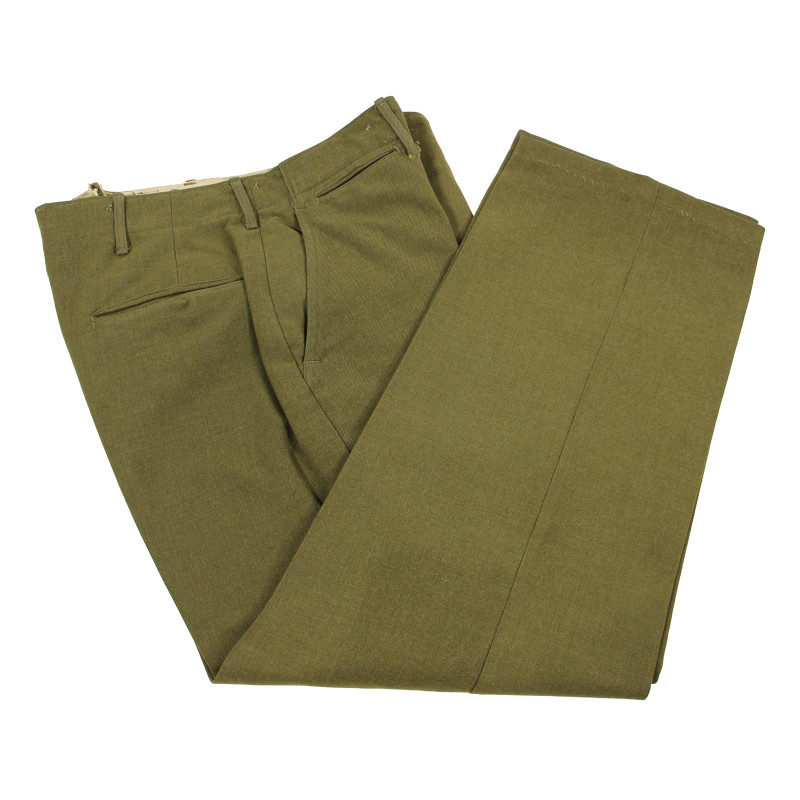 Trousers, Wool Serge, OD, 29 x 29
