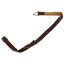Jugulaire en cuir pour sous-casque M1 (liner), boucle OD, Hagerstown Leather Co.