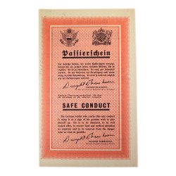 Safe Conduct, Passierschein, ZG. 76, 1944
