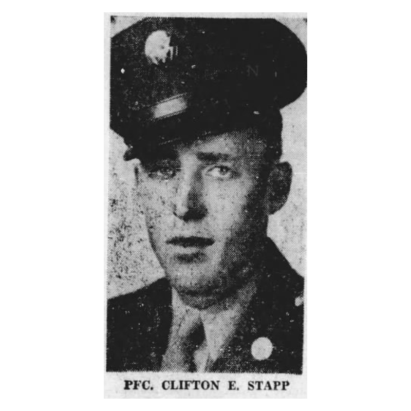 Grouping, Pvt. Clifton Stapp, Hq. Co., 2nd Bn., 315th Inf. Regt., 79th Infantry Division, POW, ETO