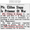 Grouping, Pvt. Clifton Stapp, Hq. Co., 2nd Bn., 315th Inf. Regt., 79th Infantry Division, POW, ETO
