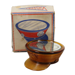Jar, Powder, Glass, Amber, VICTORY VANITY, in Box