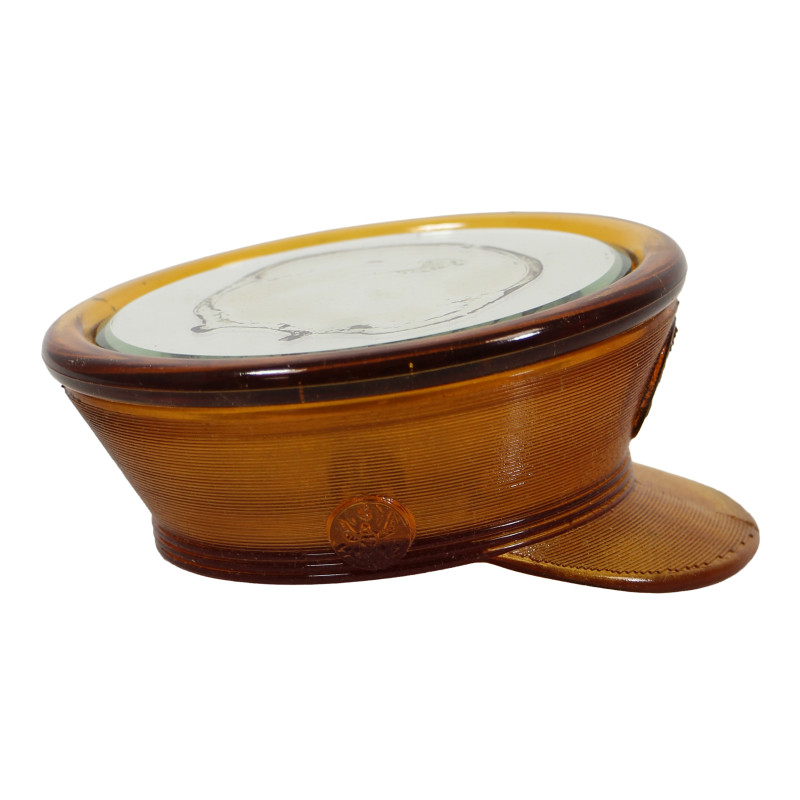 Jar, Powder, Glass, Amber, VICTORY VANITY, in Box