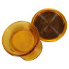Jar, Powder, Glass, Amber, VICTORY VANITY, in Box