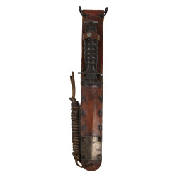 Knife, Trench, USM3, R.C. CO. on Blade, with Scabbard, USM6, MILSCO 1943
