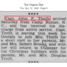 Blouson tankiste, US Army, Cpt. John Thrift, Second Army