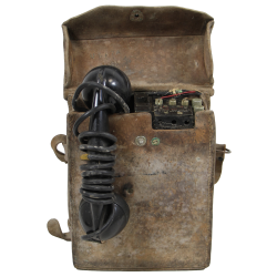 Telephone, Field, EE-8-A, Signal Corps, with Leather Case
