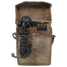 Téléphone de campagne EE-8-A, Signal Corps, avec sacoche en cuir