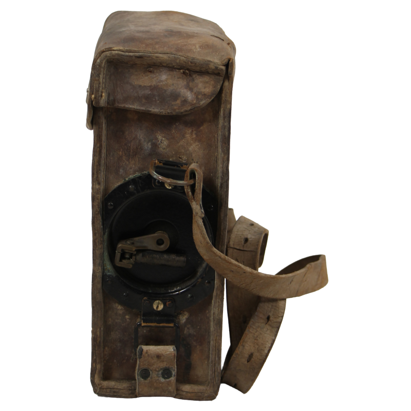 Telephone, Field, EE-8-A, Signal Corps, with Leather Case