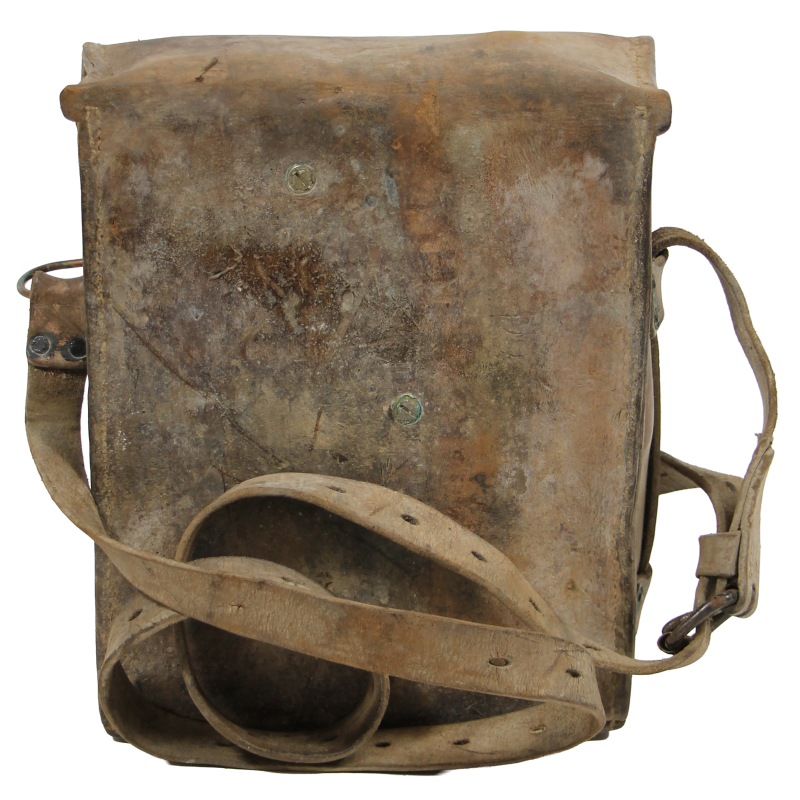 Téléphone de campagne EE-8-A, Signal Corps, avec sacoche en cuir