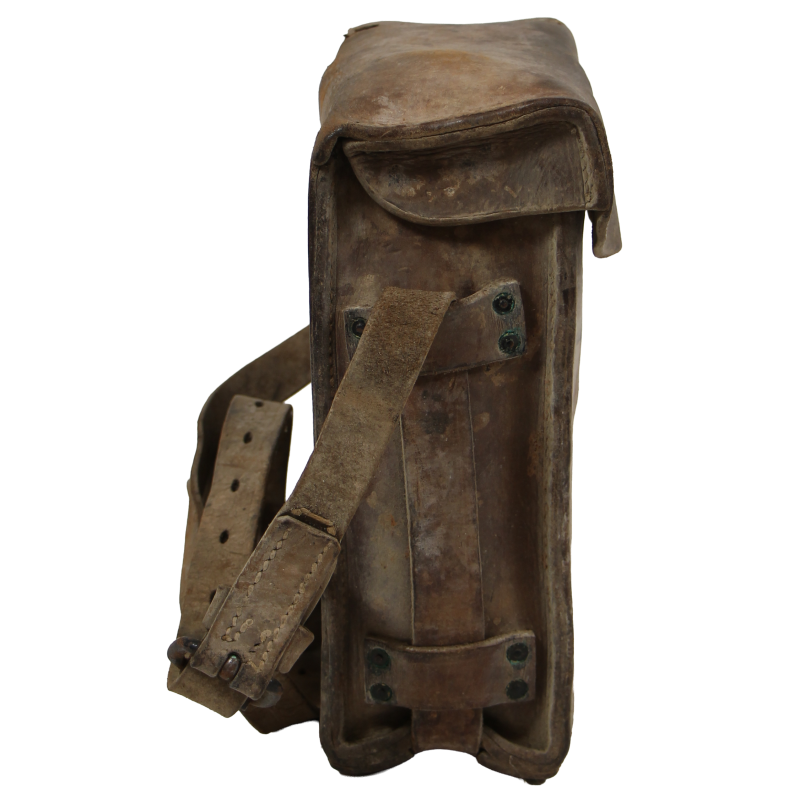 Téléphone de campagne EE-8-A, Signal Corps, avec sacoche en cuir