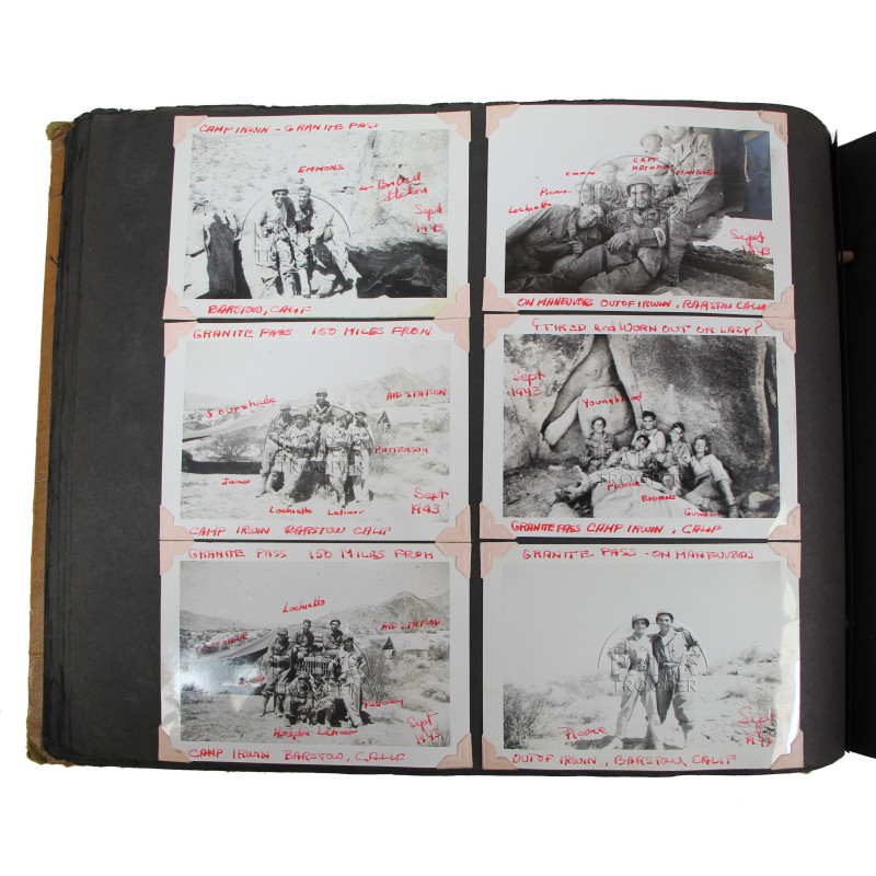 Lot de deux albums, T/3 Allen Crenshaw, Jr., Medic, 546th AAA (AW) Bn., Third Army, ETO