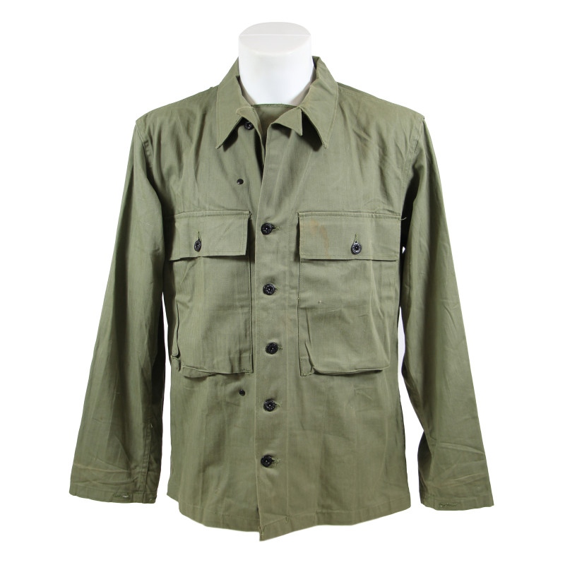 Jacket & Trousers, HBT (Herringbone Twill), Special, OD, US Army, 1942 - 1943