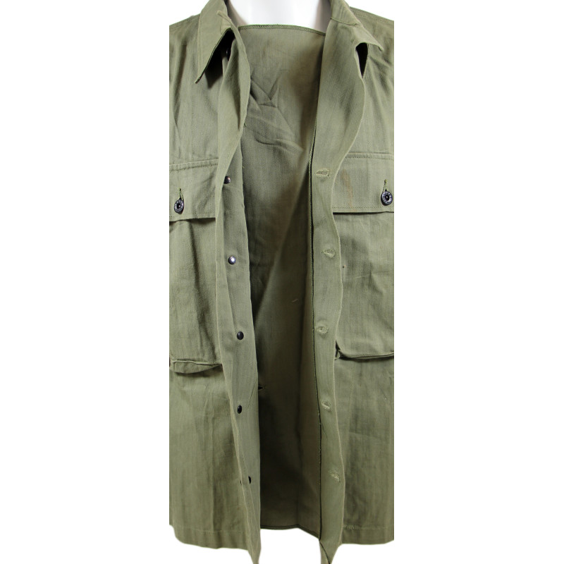 Ensemble HBT (Herringbone Twill), Special, OD, veste et pantalon, 1942 - 1943