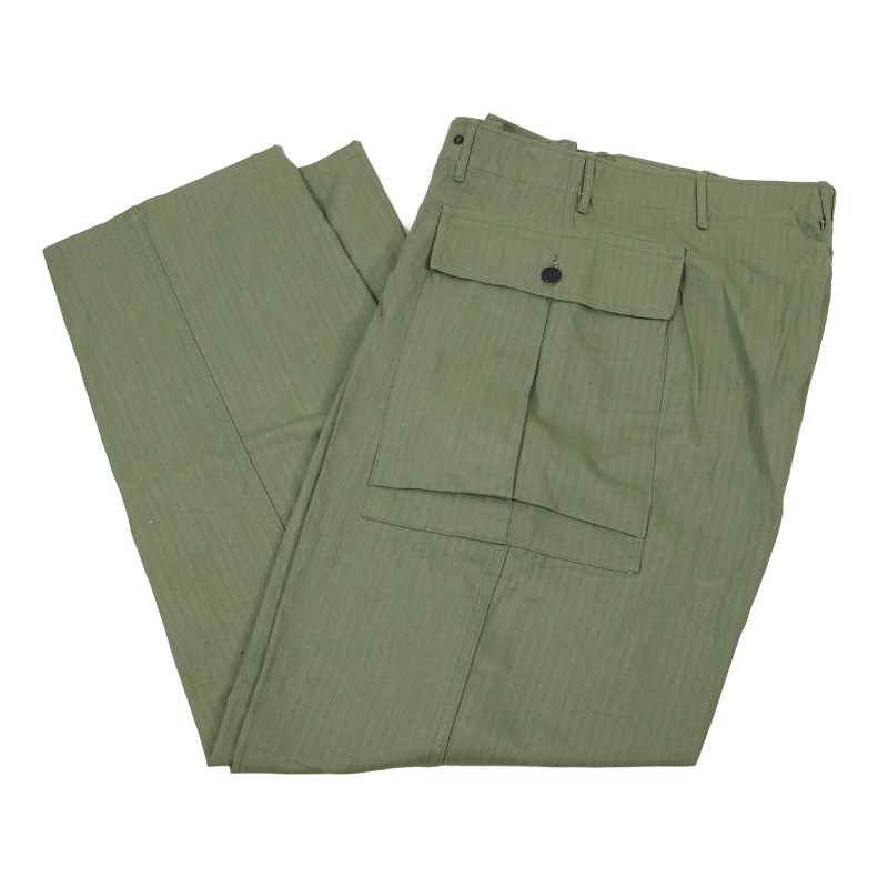Ensemble HBT (Herringbone Twill), Special, OD, veste et pantalon, 1942 - 1943