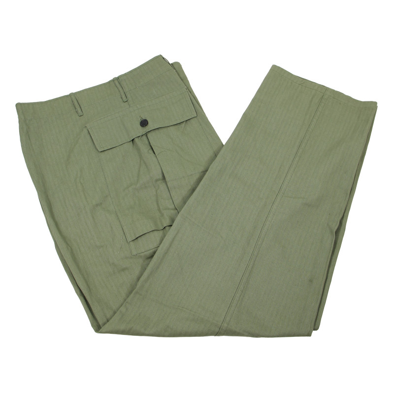 Ensemble HBT (Herringbone Twill), Special, OD, veste et pantalon, 1942 - 1943
