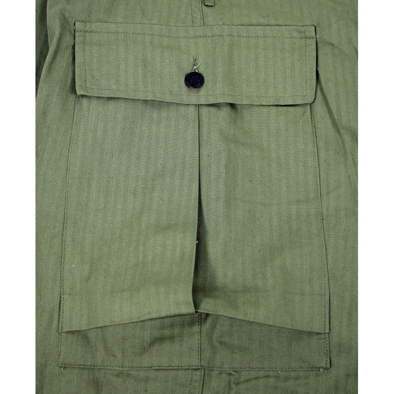 Ensemble HBT (Herringbone Twill), Special, OD, veste et pantalon, 1942 - 1943